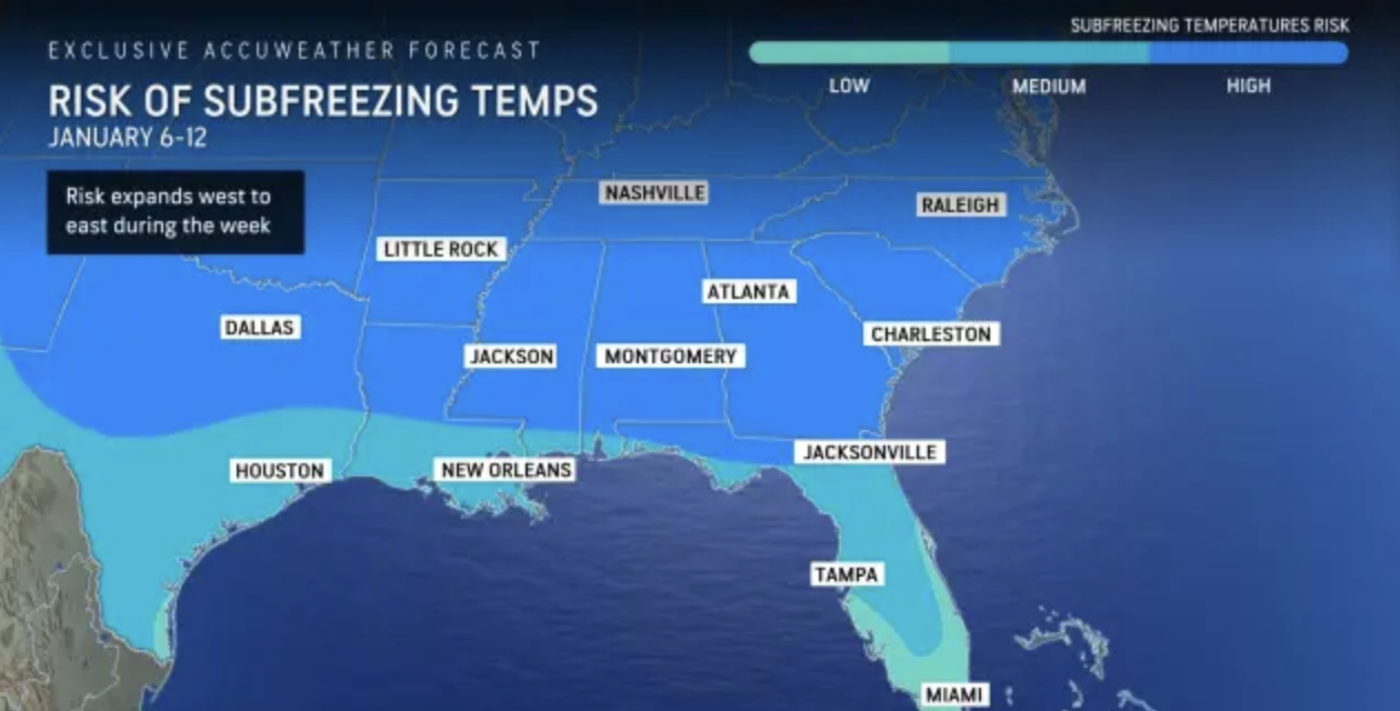 Multiple Arctic outbreaks to impact more than 250 million in central, eastern US into mid-January